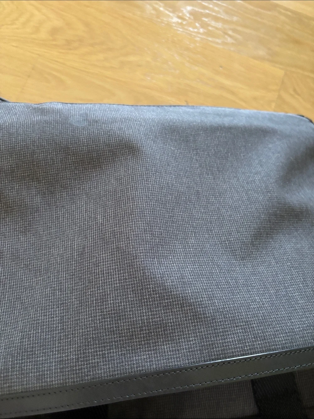 Tumi grey and black nylon work bag